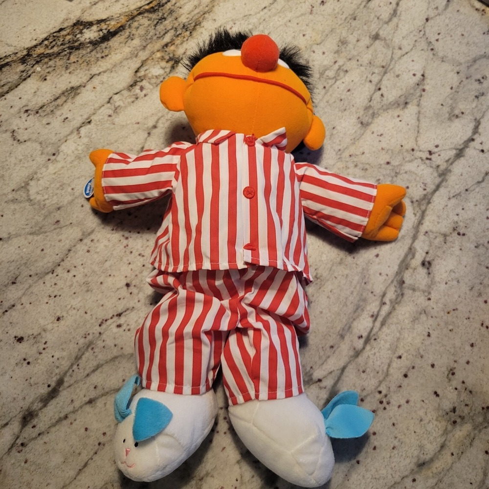 Vintage Jim Henson 1996 Tyco Sing And Snore Ernie Plush Says"I Feel Great" Works